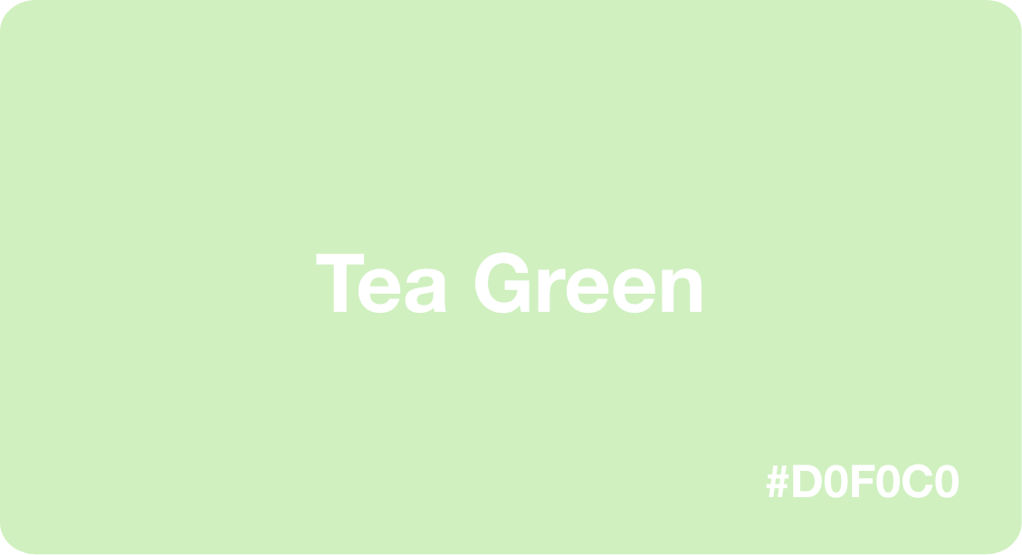 Tea Green Color Best Practices, Color Codes, Palettes & More!